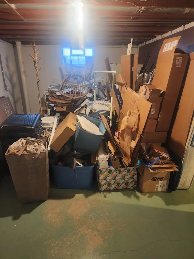 Roll-off dumpster container at job site for Concrete Dumpster Rental in Lacey